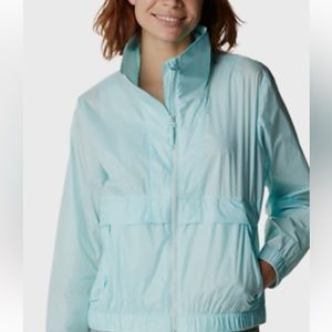 Columbia Sunny City Windbreaker Jacket NWT size small Light Blue